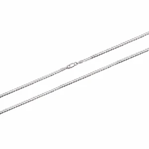 14K White Gold Men's 2MM Cuban Chain