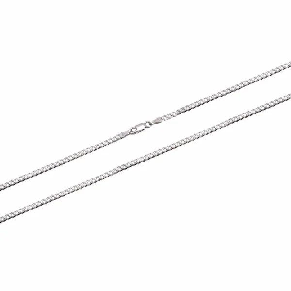 14K White Gold Men's 2MM Cuban Chain
